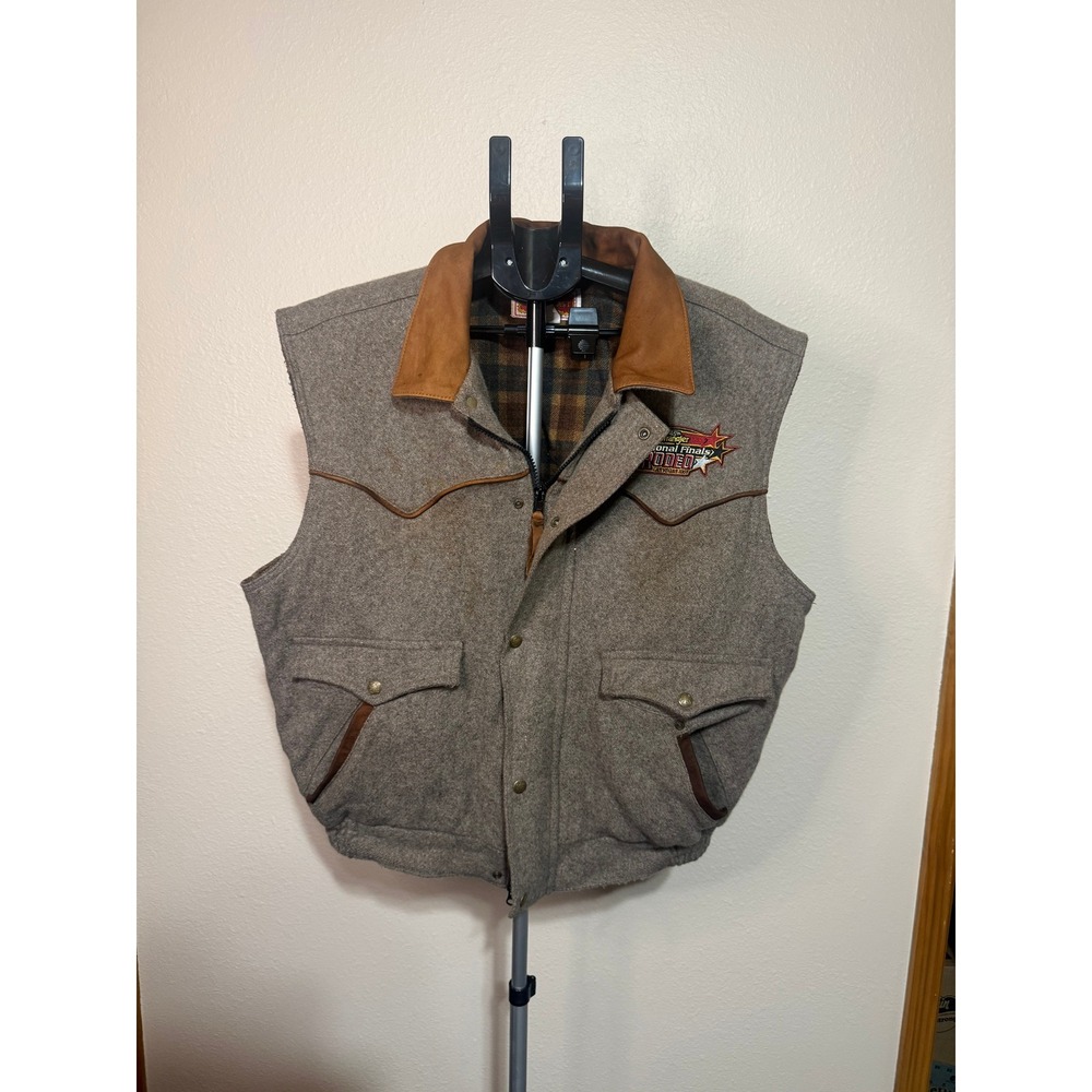 Schaefer Outfitter Gold Coast Wool Vest Mens 2XL Rodeo Las Vegas 2003‎ Western